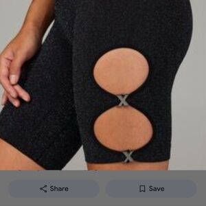 Salvage‎ Black Metallic Shorts